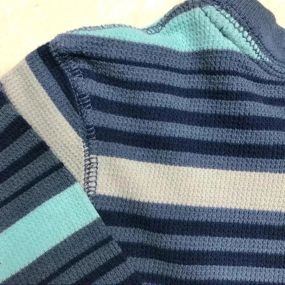 Circo Striped Shirt  Long Sleeved Stripes Blue, Grey, & Black Size 4T - Picture 14 of 16